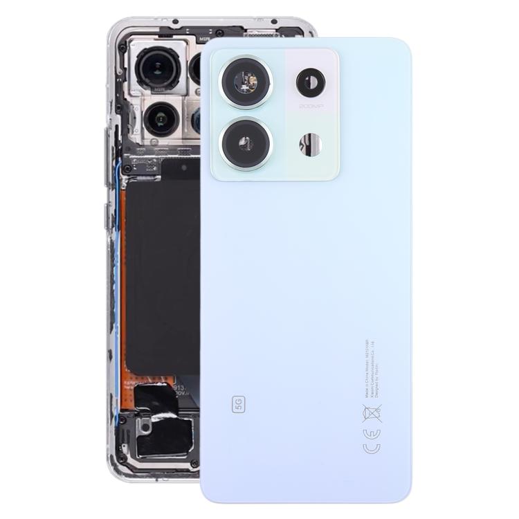Xiaomi Redmi Note 13 Pro 5G OEM Back Cover with Camera Lens Frame Replacement (Blue) - Compatible Part