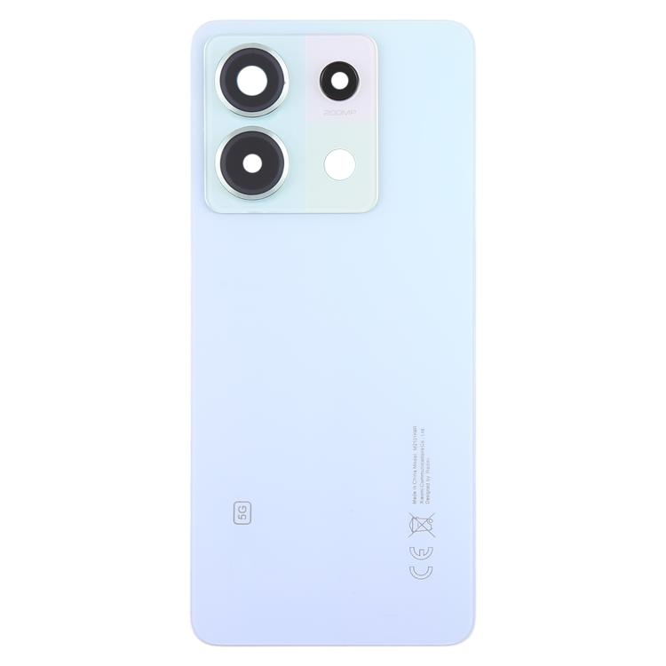 Xiaomi Redmi Note 13 Pro 5G OEM Back Cover with Camera Lens Frame Replacement (Blue) - Compatible Part