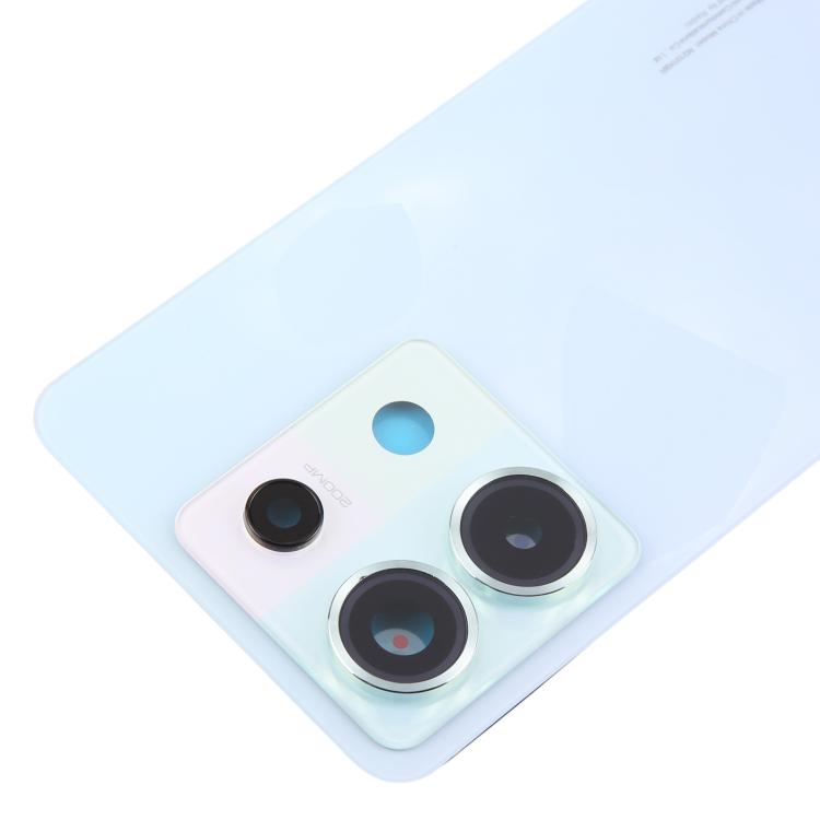 Xiaomi Redmi Note 13 Pro 5G OEM Back Cover with Camera Lens Frame Replacement (Blue) - Compatible Part