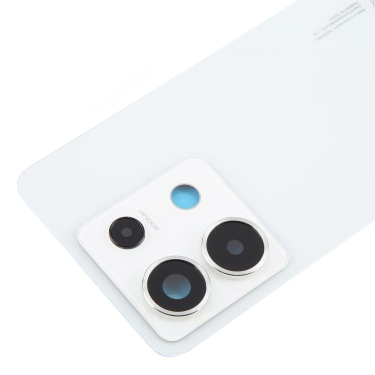 Xiaomi Redmi Note 13 Pro 5G OEM Back Cover with Camera Lens Frame Replacement - White