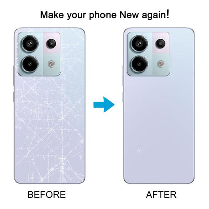 Xiaomi Redmi Note 13 Pro 5G OEM Back Cover with Camera Lens Frame Replacement (Blue) - Compatible Part