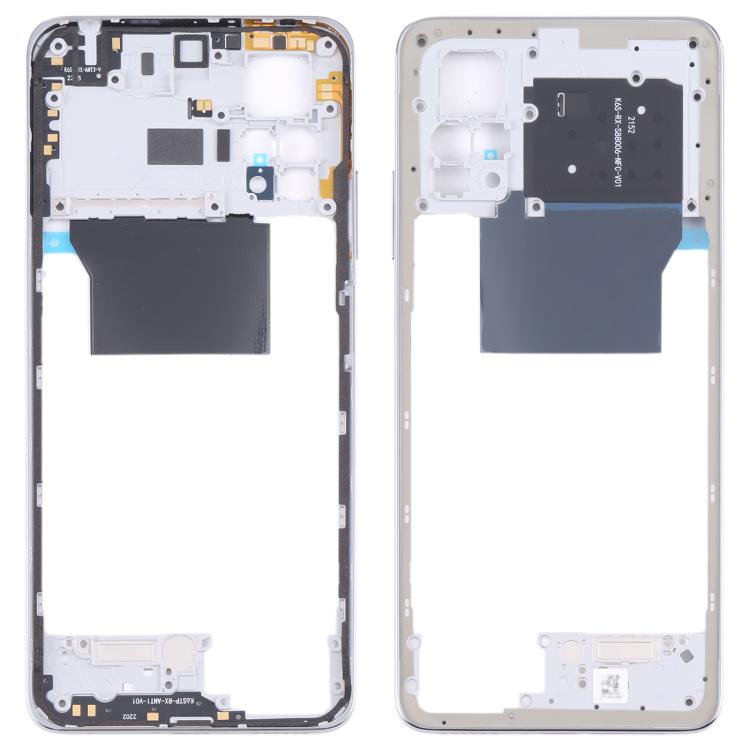 Xiaomi Redmi Note 11 Pro 5G Silver Middle Frame Bezel Plate Replacement - Compatible & Quality Checked