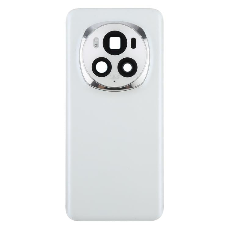 Honor Magic6 Pro White Battery Back Cover with Camera Lens Frame Replacement - Compatible & Quality Checked
