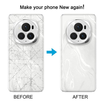 Honor Magic6 Pro Battery Back Cover Replacement with Camera Lens Frame (Black) - Perfect Fit & Quality Checked