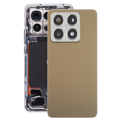 Genuine Xiaomi 14T OEM Battery Back Cover with Camera Lens Frame - Replacement (Gold)