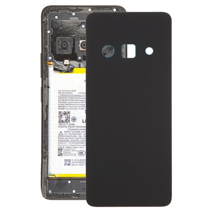 OEM Back Cover Replacement for Xiaomi Redmi A3x 4G (Black) - Perfect Fit, Professional Installation Recommended