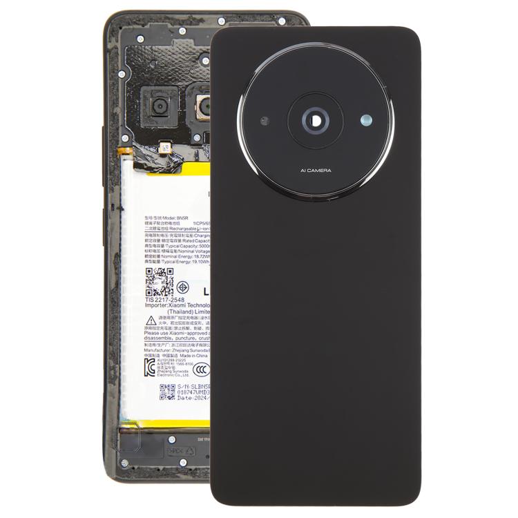 Xiaomi Redmi A3 4G OEM Back Cover with Camera Lens Frame Replacement - Black