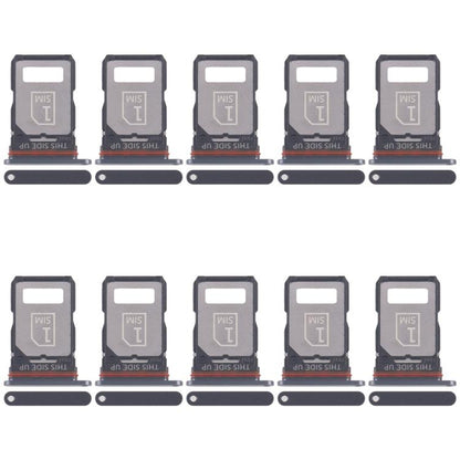 Original SIM Card Tray Set for Motorola Moto S30 Pro - 10pcs Replacement (Black)