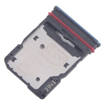 Original SIM Card Tray + Micro SD Card Tray for Motorola Edge 60 - 10pcs (Blue)