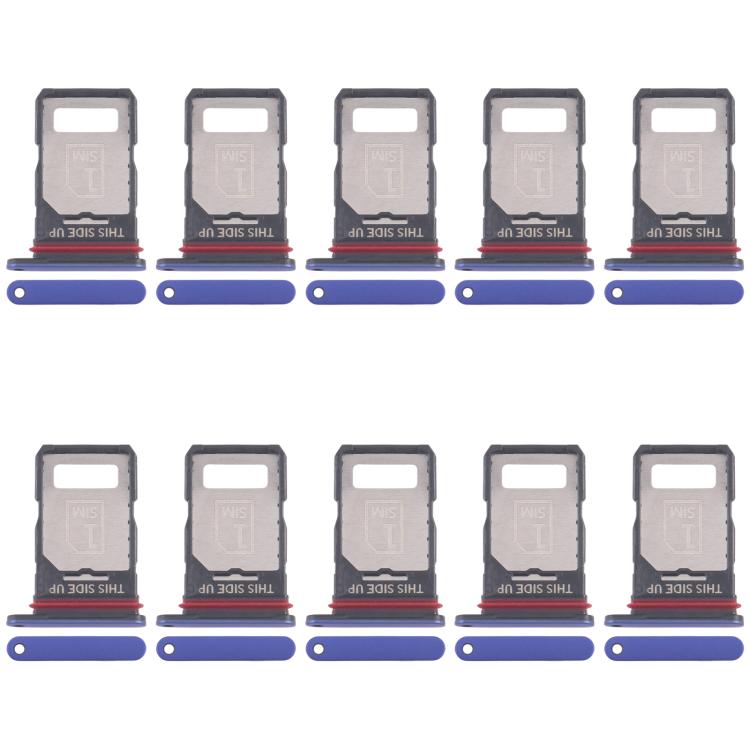 Original SIM Card Tray Set for Motorola Edge 60 Pro - 10 Pack (Blue) - Replacement Parts for Mobile Phones