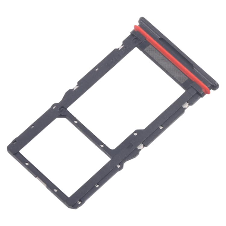 Original SIM Card Tray + SIM/Micro SD Card Tray (10pcs) for Motorola Moto G56 - Black Replacement Parts