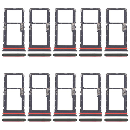 Original SIM Card Tray + SIM/Micro SD Card Tray for Motorola Moto G56 (10pcs, Green) - Replacement Parts