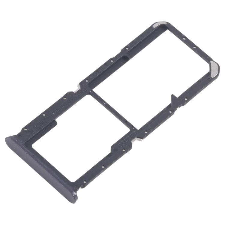 Original OPPO A3x 4G CPH2641 SIM Card Tray Set - 10pcs Black SIM & Micro SD Card Trays for Replacement