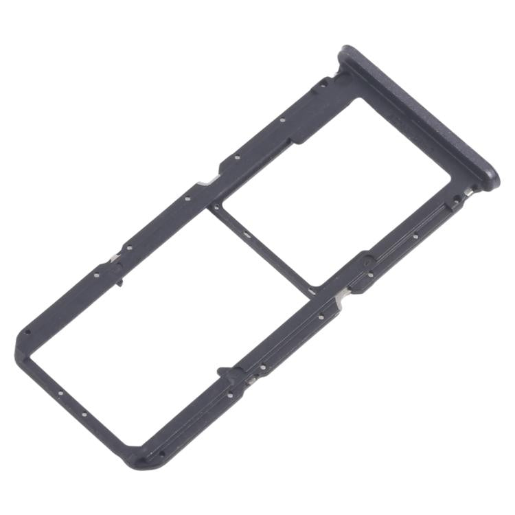 Original OPPO A3x 4G CPH2641 SIM Card Tray Set - 10pcs Black SIM & Micro SD Card Trays for Replacement