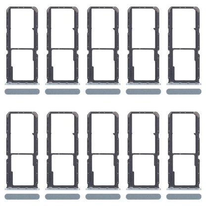 Original SIM Card Tray Set for OPPO A3x 4G CPH2641 - 10pcs (Green) + Micro SD Card Tray Replacement