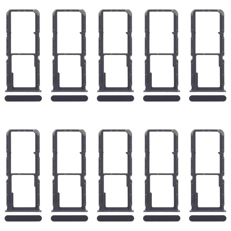 Original SIM Card Tray Set for OPPO A60 4G (CPH2631) - 10pcs Black SIM & Micro SD Card Trays