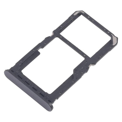 Original SIM Card Tray + Micro SD Card Tray for OPPO A80 5G (CPH2639) - 10pcs Set (Black)