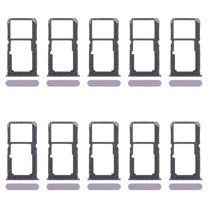 Original Purple SIM Card Tray & Micro SD Card Tray for OPPO A80 5G CPH2639 - 10pcs Replacement Set
