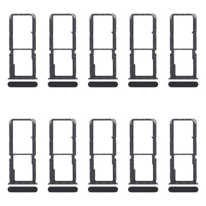 Original SIM Card Tray Set for OPPO Reno7 4G CPH2363 - 10pcs Black SIM & Micro SD Card Trays