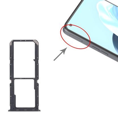 Original SIM Card Tray Set for OPPO Reno7 4G CPH2363 - 10pcs Black SIM & Micro SD Card Trays