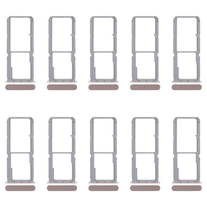 OPPO Reno7 4G CPH2363 Original SIM Card Tray Set (10pcs) + Micro SD Tray - Gold Replacement Accessory