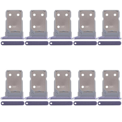 Original SIM Card Tray Set for OPPO Reno8 5G (CPH2359) - 10pcs Purple Replacement Trays