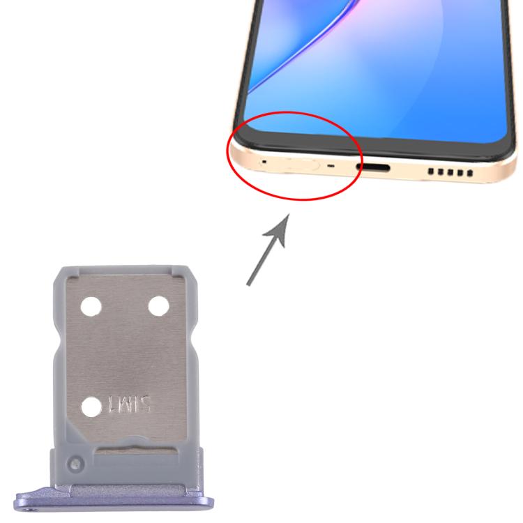 Original SIM Card Tray Set for OPPO Reno8 5G (CPH2359) - 10pcs Purple Replacement Trays
