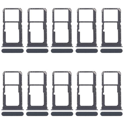 Original SIM Card Tray Set for OPPO F25 Pro - 10pcs (Black) | Includes SIM & Micro SD Card Tray