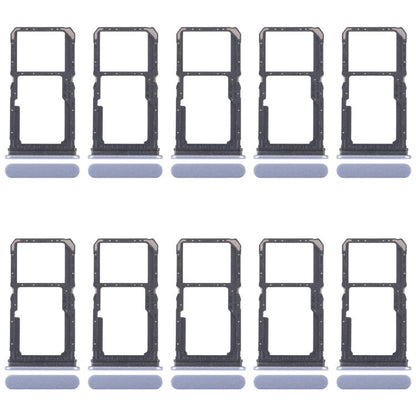 Original SIM Card Tray Set for OPPO F25 Pro - 10pcs (Includes SIM/Micro SD Card Tray, Blue)