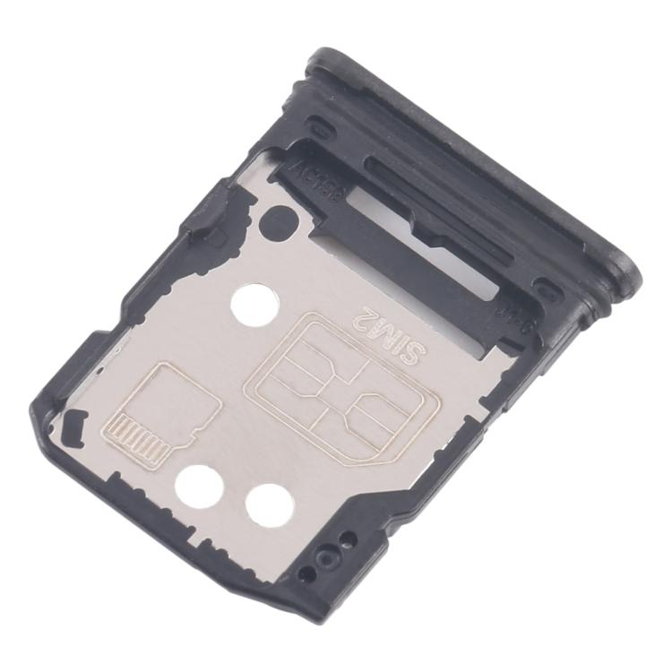 Original SIM Card Tray & Micro SD Card Tray for OPPO Reno12 Pro CPH2629 (10pcs, Black) - Replacement Parts