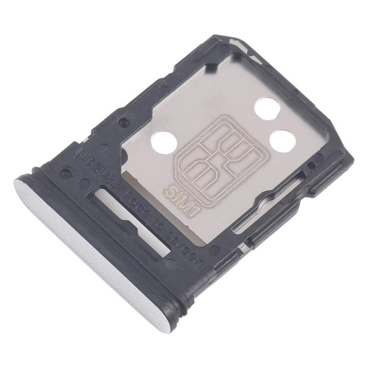Original SIM Card Tray + Micro SD Card Tray for OPPO Reno12 Pro CPH2629 - 10pcs (Silver)