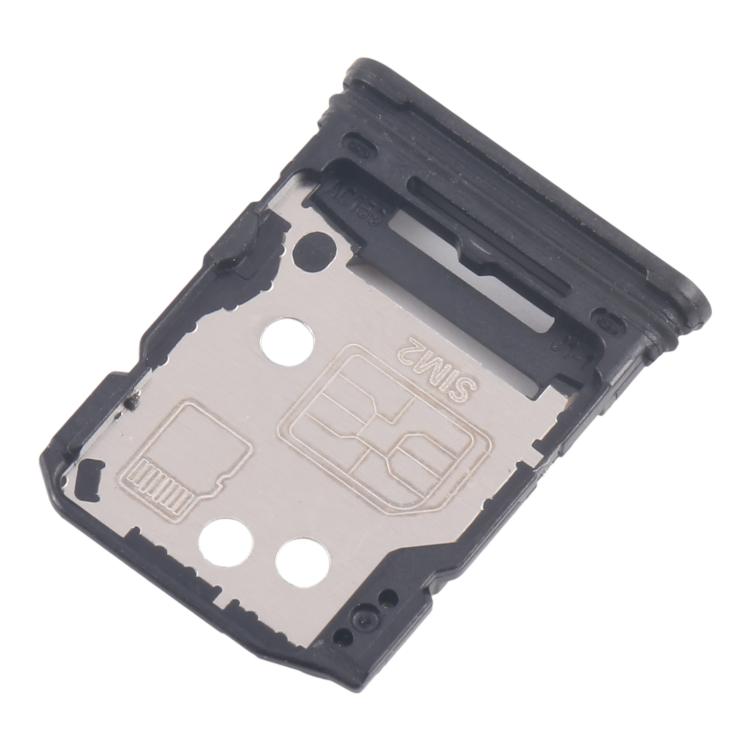 Original SIM Card Tray + Micro SD Card Tray for OPPO Reno12 Pro CPH2629 - 10pcs (Silver)