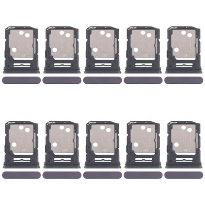 Original SIM Card Tray & Micro SD Card Tray for OPPO Reno12 5G CPH2625 - 10pcs (Black)