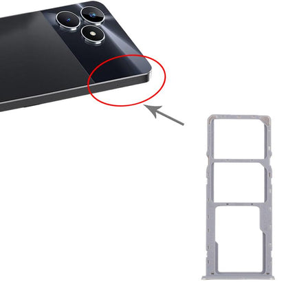 Original SIM Card Tray Set for Realme Note 50 RMX3834 - 10pcs Gold SIM & Micro SD Card Trays