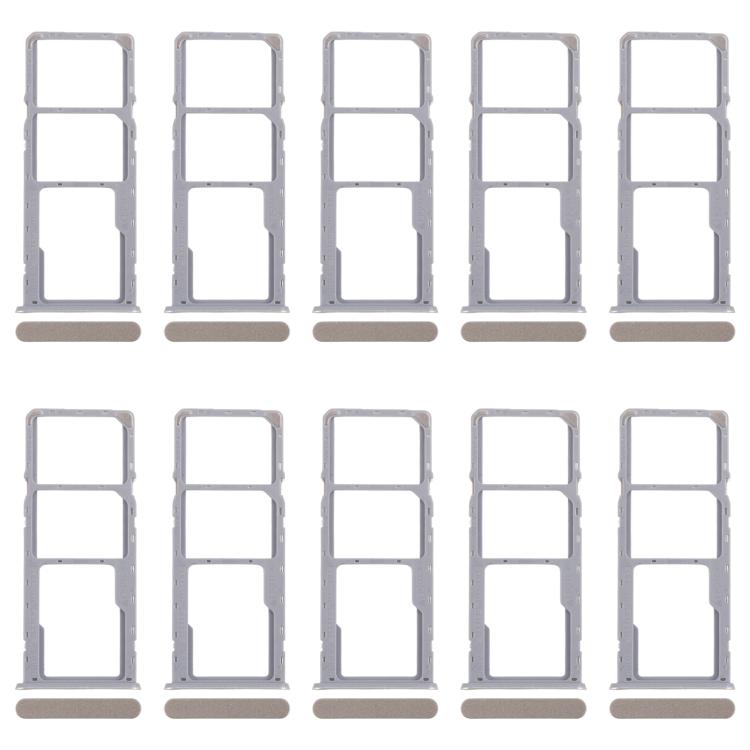 Realme C51 RMX3830 Original SIM Card Tray & Micro SD Card Tray Set (10pcs, Gold) - Replacement Parts
