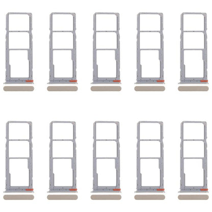 Original SIM Card Tray Set for Realme C75 4G RMX3941 - 10pcs (Gold) - Includes SIM & Micro SD Card Trays