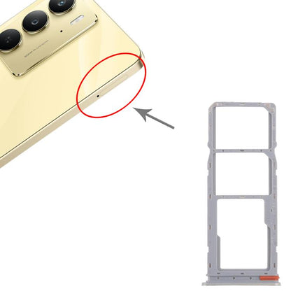 Original SIM Card Tray Set for Realme C75 4G RMX3941 - 10pcs (Gold) - Includes SIM & Micro SD Card Trays
