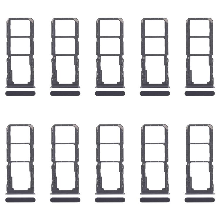 Original SIM Card Tray Set for Realme Note 60x 4G RMX3938 - 10pcs (Includes SIM & Micro SD Card Trays, Purple)