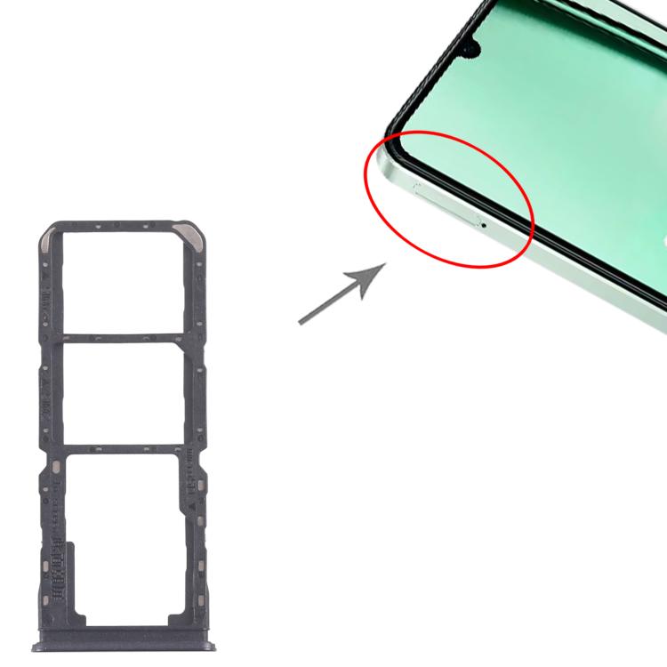 Original SIM Card Tray Set for Realme Note 60x 4G RMX3938 - 10pcs (Includes SIM & Micro SD Card Trays, Purple)