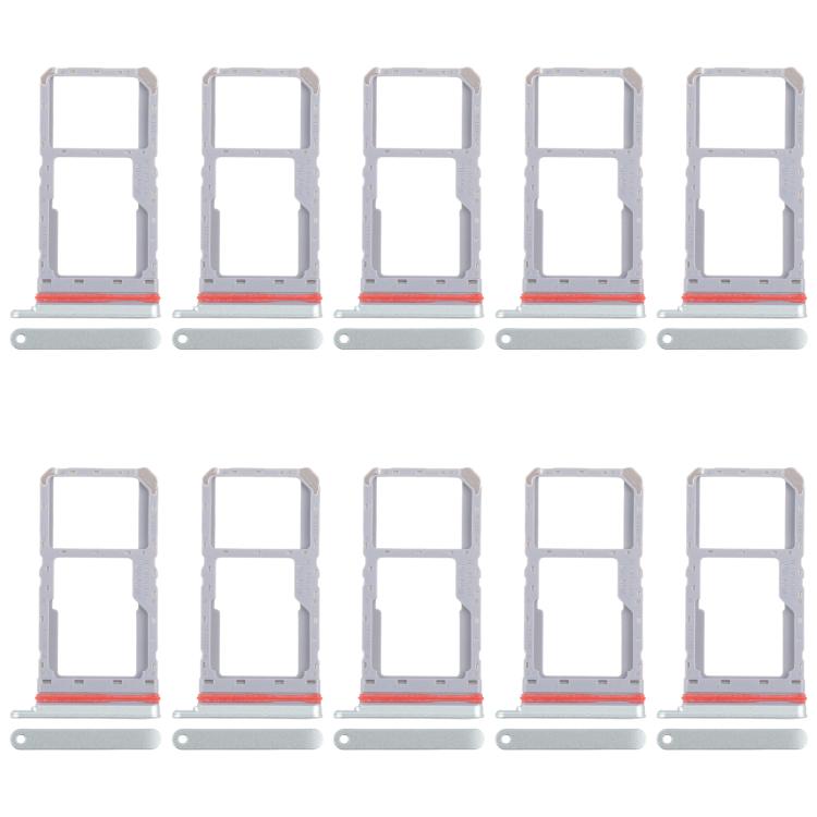 Original SIM Card Tray & Micro SD Card Tray for Realme 13 5G RMX3951 - 10pcs (Green)