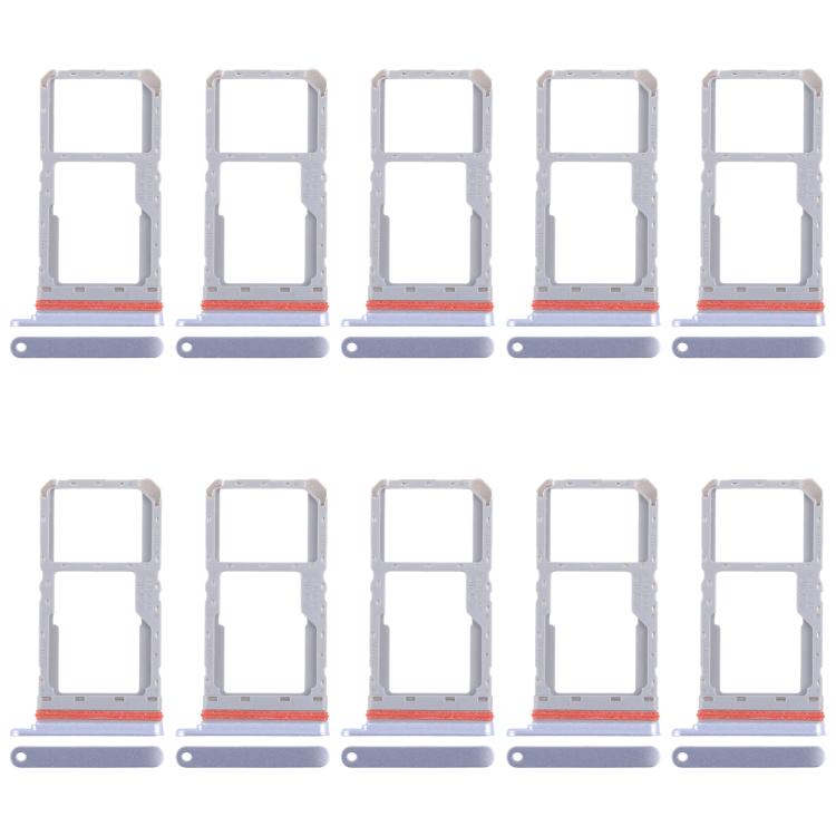 Realme 13 5G RMX3951 Original SIM Card Tray + Micro SD Card Tray (Blue) - 10pcs Replacement Set
