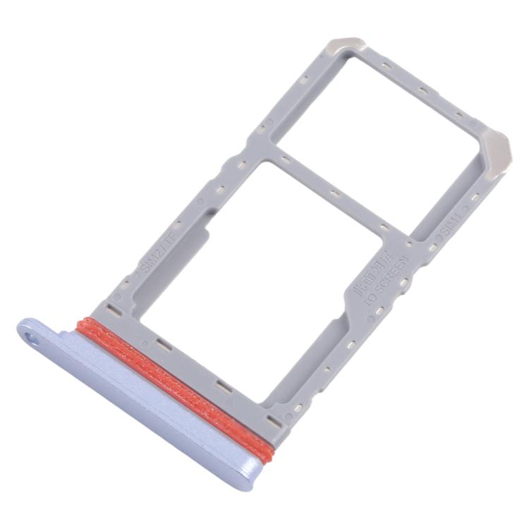 Realme 13 5G RMX3951 Original SIM Card Tray + Micro SD Card Tray (Blue) - 10pcs Replacement Set