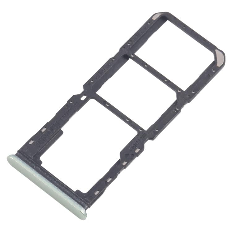 Original SIM Card Tray Set for Realme 11x 5G RMX3785 - 10pcs (Includes SIM & Micro SD Tray, Green)