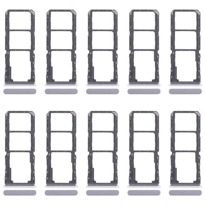 Original SIM Card Tray Set for Realme 11x 5G RMX3785 - 10pcs (Includes SIM + Micro SD Tray, Blue)