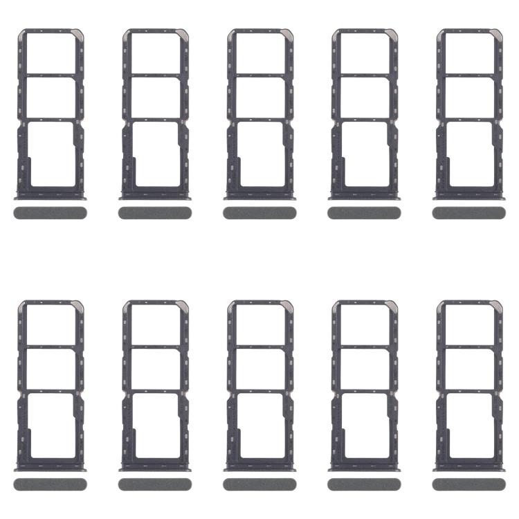 Original SIM Card Tray Set for Realme C67 4G RMX3890 - 10pcs (Dark Green) + Micro SD Card Tray Replacement