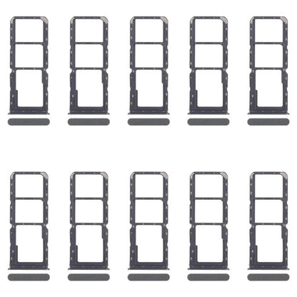 Original SIM Card Tray Set for Realme C67 4G RMX3890 - 10pcs (Dark Green) + Micro SD Card Tray Replacement