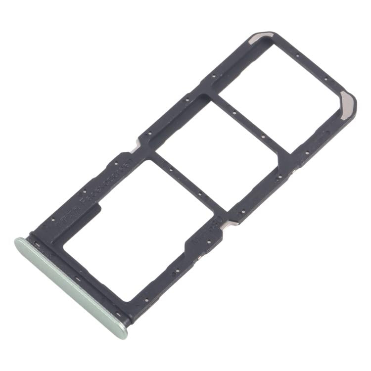 Original SIM Card Tray Set for Realme C67 4G RMX3890 - 10pcs (Light Green) + Micro SD Card Tray Replacement