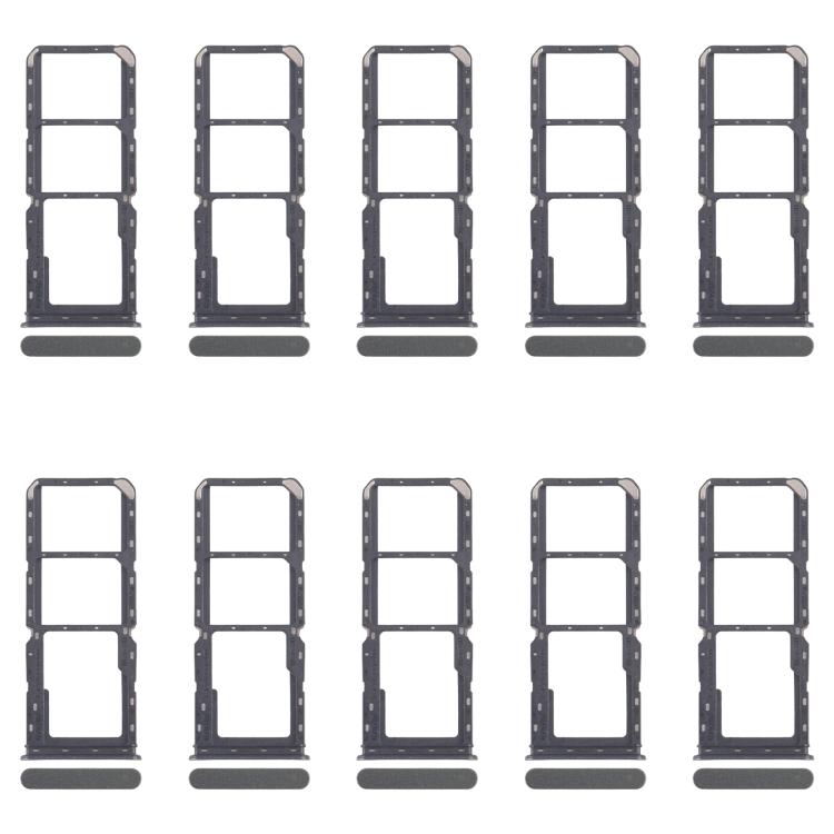 Original SIM Card Tray Set for Realme 12 Lite 4G (10pcs) - Includes SIM & Micro SD Card Trays (Dark Green)