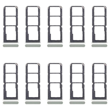 Realme 12 Lite 4G SIM Card Tray Set - 10pcs Original Light Green SIM & Micro SD Card Trays, Perfect Replacement