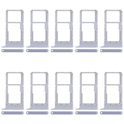 Original SIM Card Tray + Micro SD Card Tray for Realme 12 4G RMX3871 (10pcs, Blue) - Replacement Parts